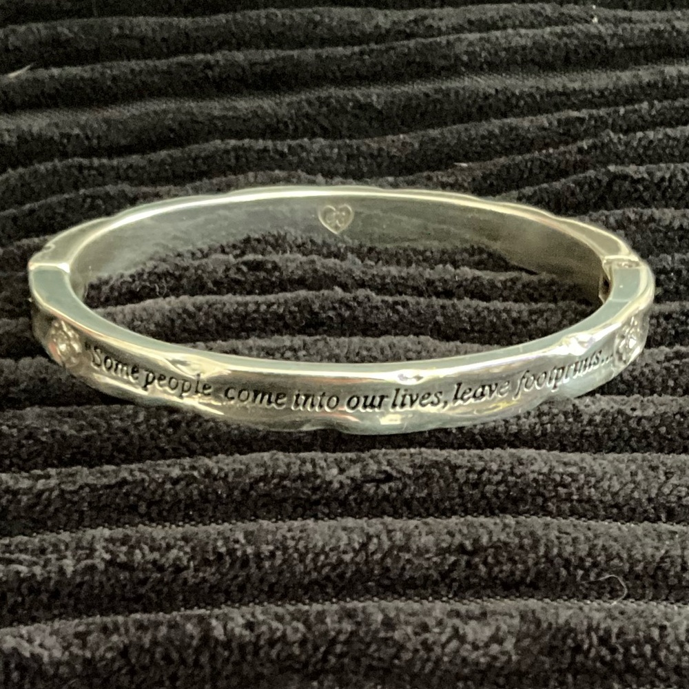 Brighton Footprints Hinged Bangle